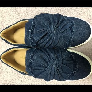 ALDO DENIM SLIP ON SHOES